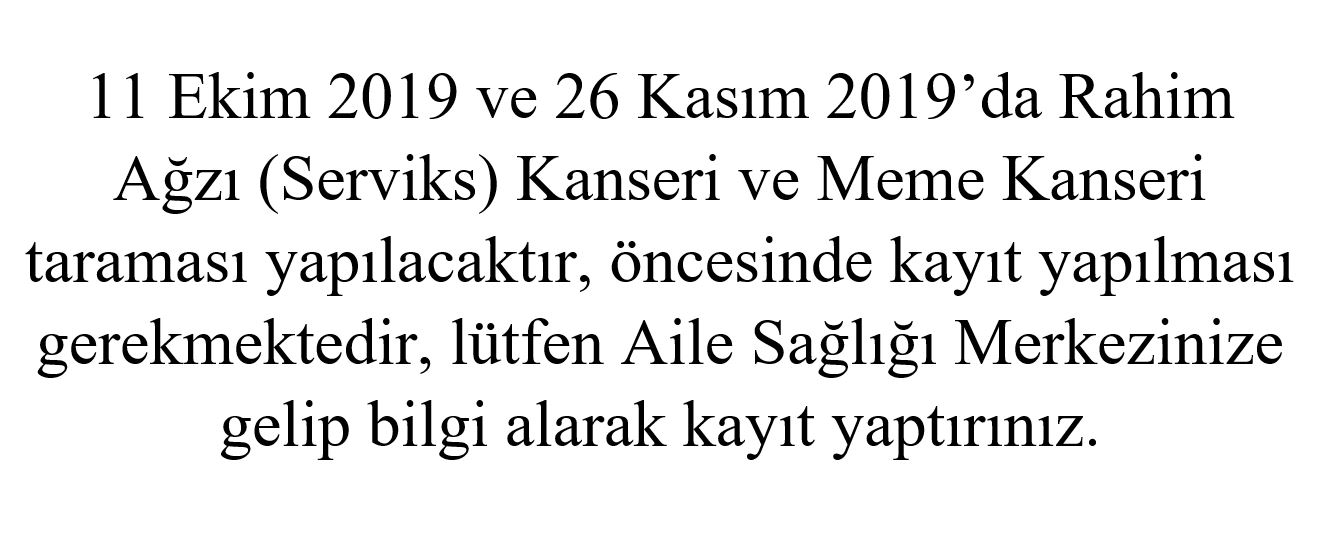 Kanser Taramaları